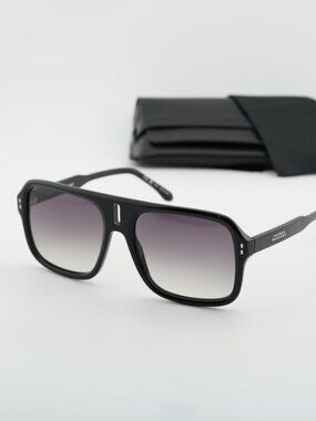 Isabel Marant IM 0125/S 0807 9O Square Sunglasses - Black/Grey